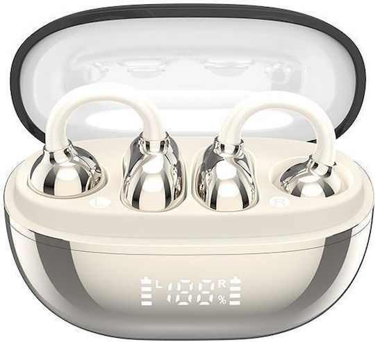 XO G43 Open Ear Bluetooth Handsfree Earphones with Sweat Resistance and Charging Case Gold