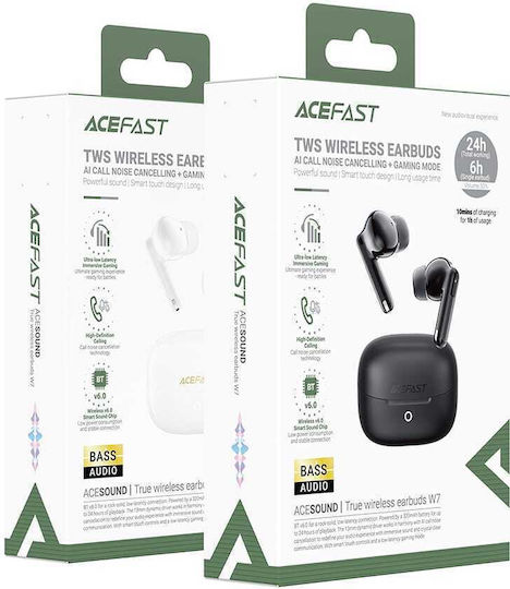 Acefast W7 In-Ear Bluetooth Kopfhörer mit Ladekoffer Schwarze