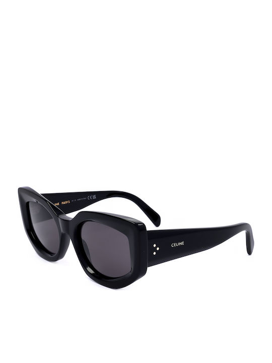 Celine Women's Sunglasses with Black Plastic Frame and Black Lens CL40277I-01A