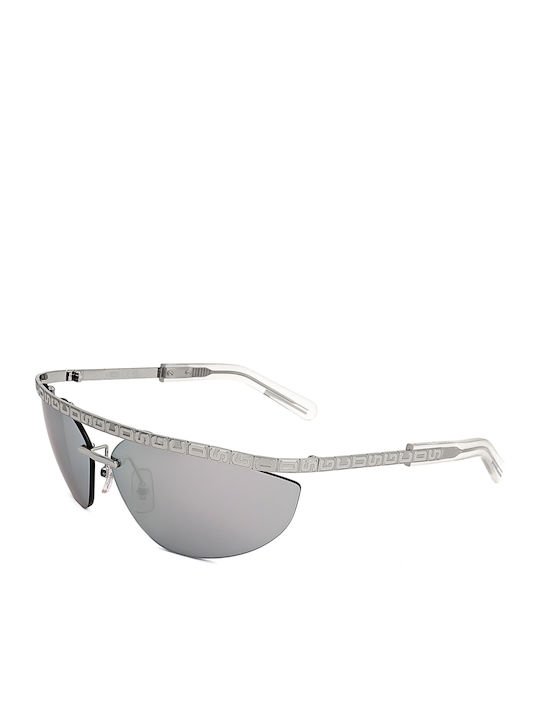 GCDS Unisex Sunglasses with Silver Metallic Frame and Silver Mirror Lens GC-1066169