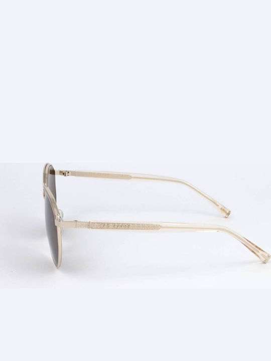 Ted Baker Tb1700 Women's Sunglasses with Gold Frame and Brown Lens