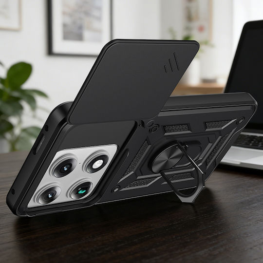 Techsuit Camshield Series Motorola Rückseite Umschlag Schwarz