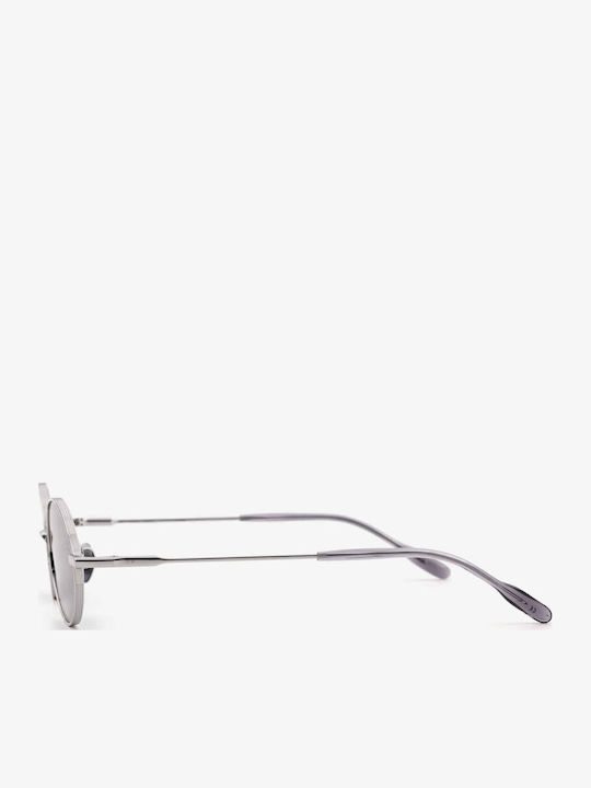 Projekt Produkt Men's Sunglasses with Silver Metal Frame and Silver Mirror Lens 498726