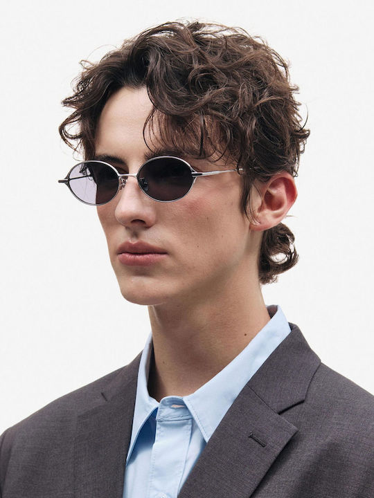 Projekt Produkt Sunglasses Silver with Metal Frame & Silver Lens