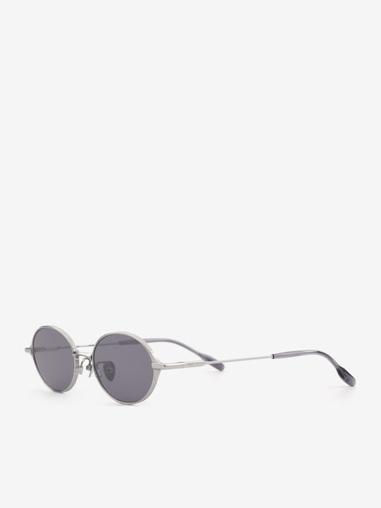 Projekt Produkt Men's Sunglasses with Silver Metal Frame and Silver Mirror Lens 498726