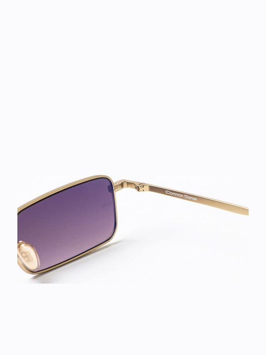 Common Sense Men's Sunglasses with Gold Metal Frame and Gold Gradient Lens 489300