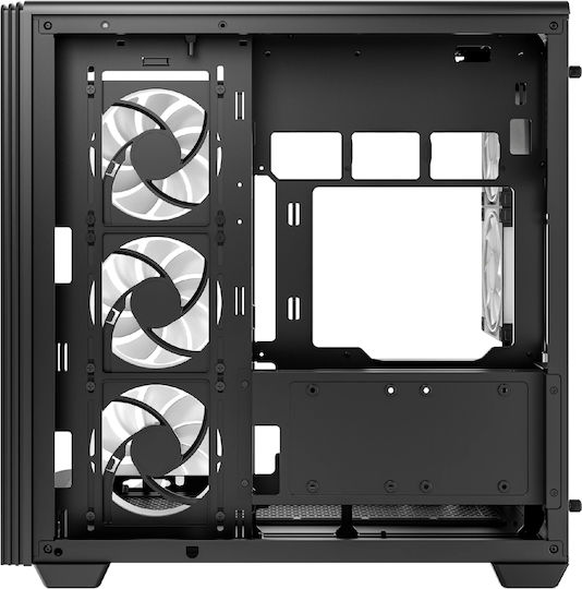 Deepcool CG590U 5F Gaming Midi Tower Κουτί Υπολογιστή με Πλαϊνό Παράθυρο και ARGB Φωτισμό Μαύρο