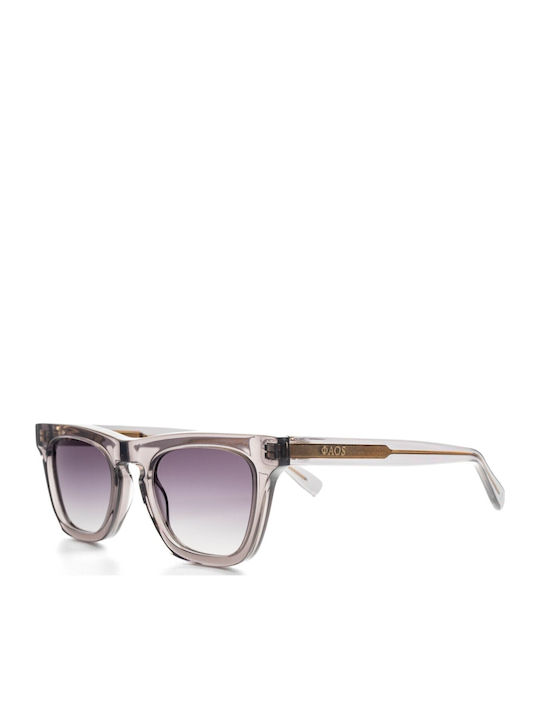 Faos Icaria Men's Sunglasses with Gray Plastic Frame and Gray Gradient Lens 474349