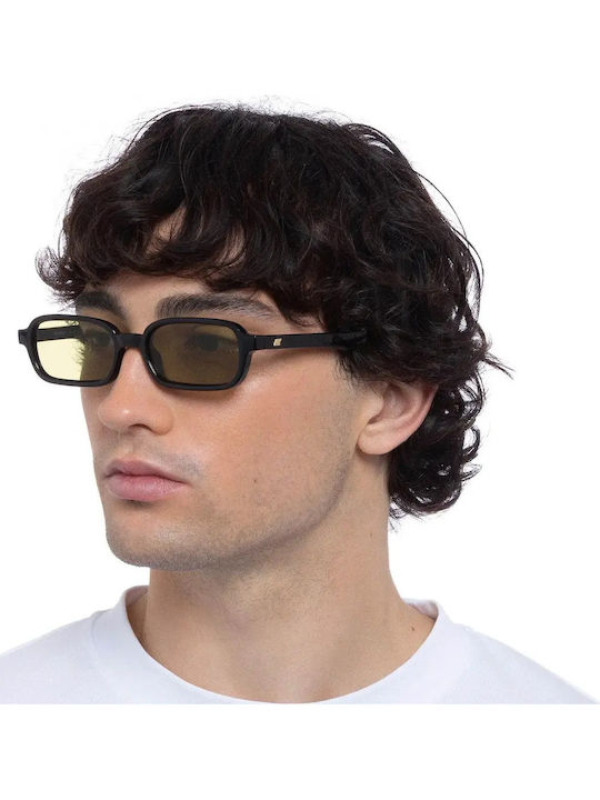 Le Specs Herren Sonnenbrille mit Schwarz Kunststoff Gestell und Schwarz Linse LSP2352292