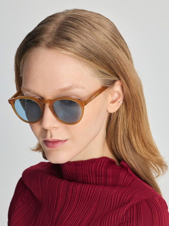 Faos Sunglasses Brown with Acetate Frame & Brown Lens Faos Sunglasses Brown with Acetate Frame & Brown Lens
