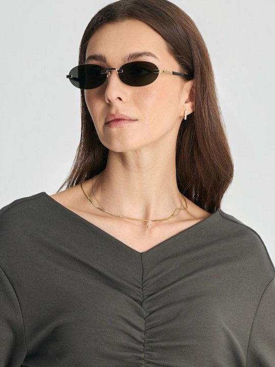 Faos Sunglasses Χρυσά with Acetate Frame & Gold Lens Faos Sunglasses Χρυσά with Acetate Frame & Gold Lens