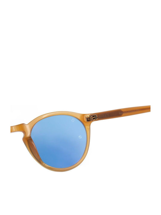 Faos Men's Sunglasses with Brown Plastic Frame and Brown Lens 489401