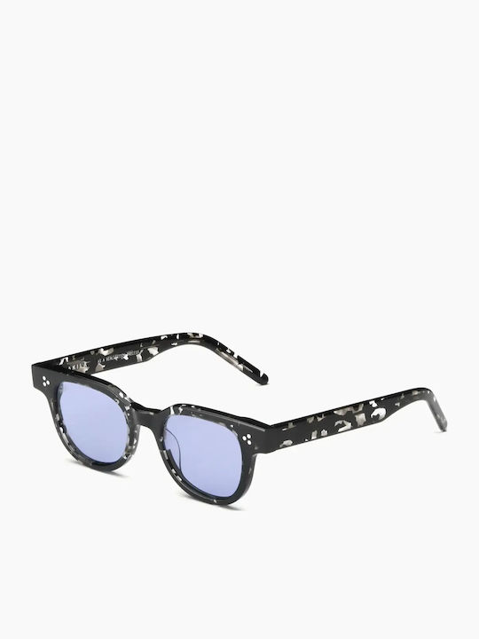 Akila Legacy Men's Sunglasses with Brown Tartaruga Plastic Frame and Black Lens 424795