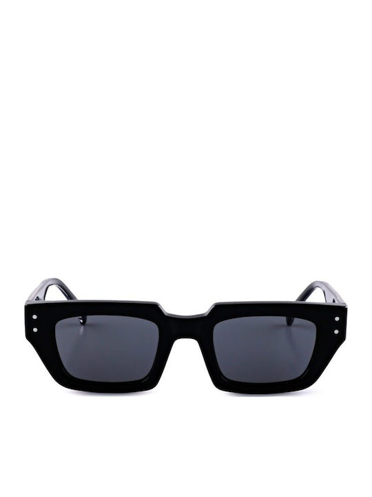 Oscar & Frank La Isla Unisex Sonnenbrille mit Schwarz Kunststoff Gestell und Schwarz Linse 477038