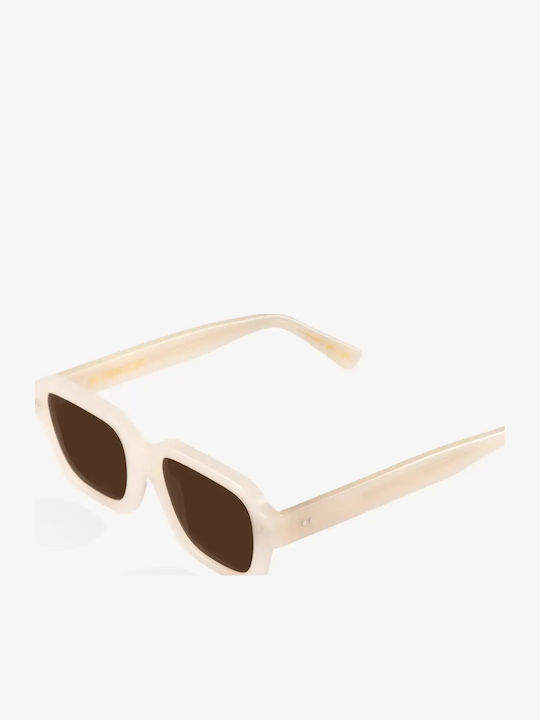 De Sunglasses Herren Sonnenbrille mit Beige Kunststoff Gestell und Beige Linse 425795