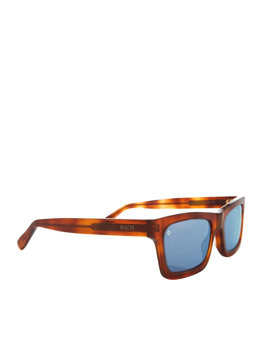 Faos Men's Sunglasses with Brown Plastic Frame and Brown Lens 474342