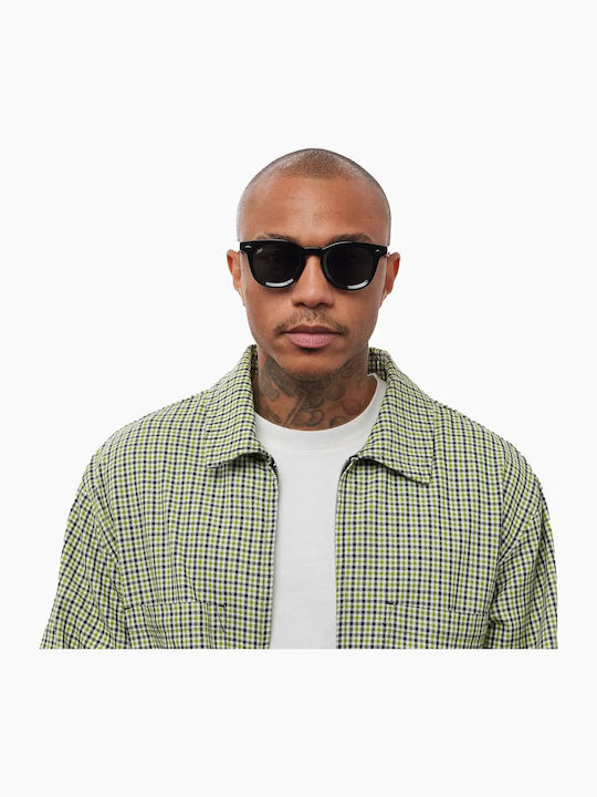 Akila Men's Sunglasses with Black Plastic Frame and Black Lens 424816