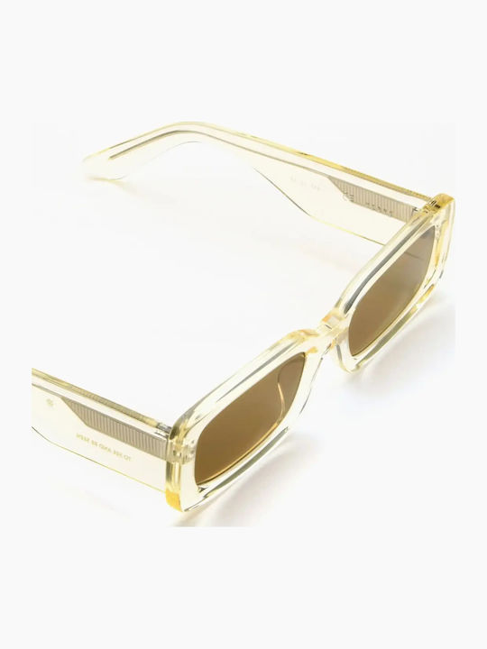 Akila Verve Men's Sunglasses with Yellow Frame and Transparent Lens 424853