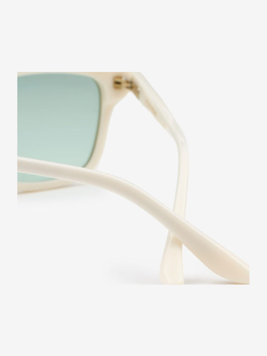 Projekt Produkt Unisex Sunglasses with Beige Horn-Rimmed Frame and Beige Lenses 476358