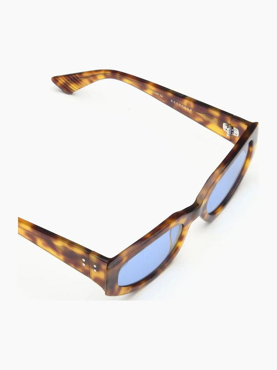 Akila Women's Sunglasses with Brown Tartaruga Plastic Frame and Blue Lens 2208 96 22