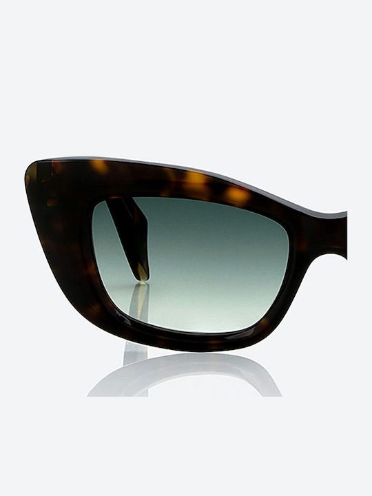 Monokol Women's Sunglasses with Brown Tartaruga Plastic Frame and Brown Gradient Lens 499165