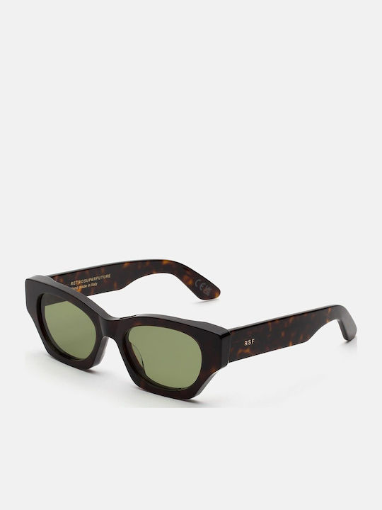 Retrosuperfuture Men's Sunglasses with Brown Tartaruga Horn-Rimmed Frame and Brown Lenses 494201