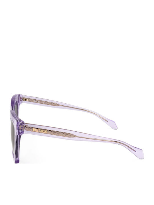 Just Cavalli Women's Sunglasses with Purple Plastic Frame and Blue Lens