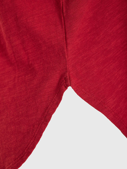 Women's Cotton Sleeveless Red Blouse