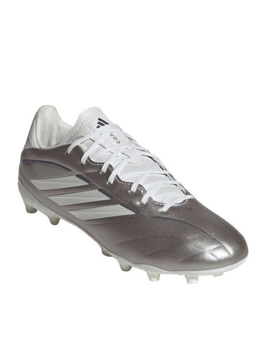 League FG Kids Soccer Cleats Molded Outsole Silver