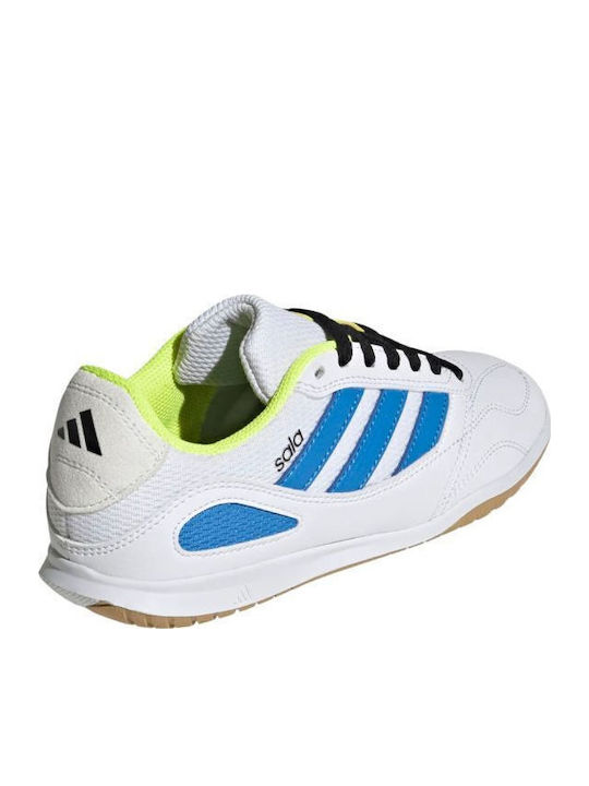 Kids Soccer Cleats Super Sala Indoor White