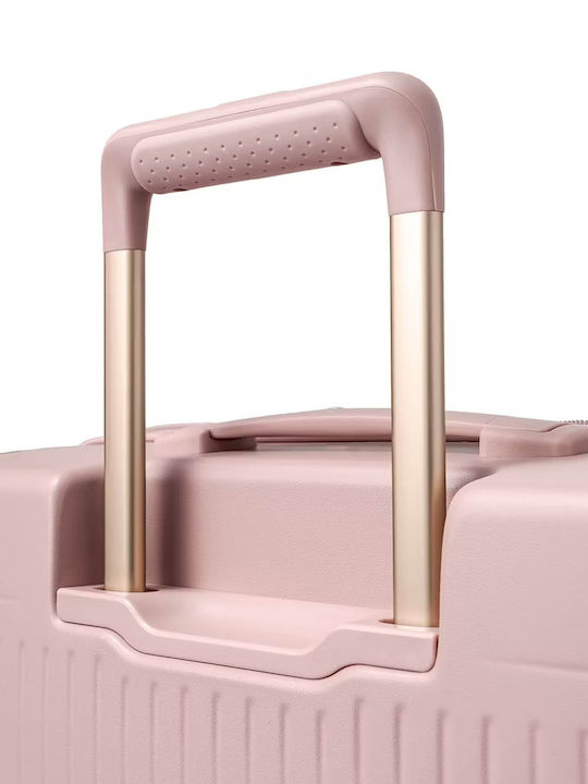 Puccini Reise Koffer Kabine Hart Rosa Mit 4 Räder Höhe 31cm