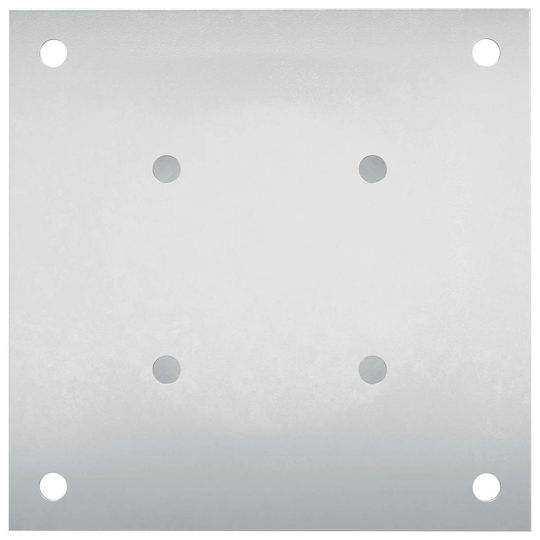 vidaXL Post Support for Garden Fence Made of Metal 18x18x15cm 4 Pieces Silver
