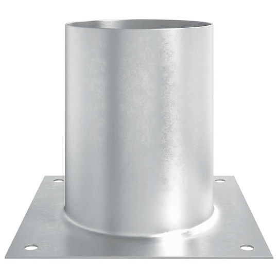 vidaXL Post Support for Garden Fence Made of Metal 18x18x15cm 12 Pieces Silver