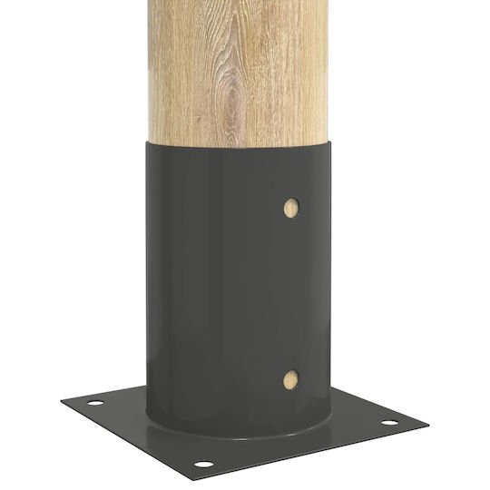 vidaXL Post Support for Garden Fence Made of Metal 15x15x15cm 4 Pieces