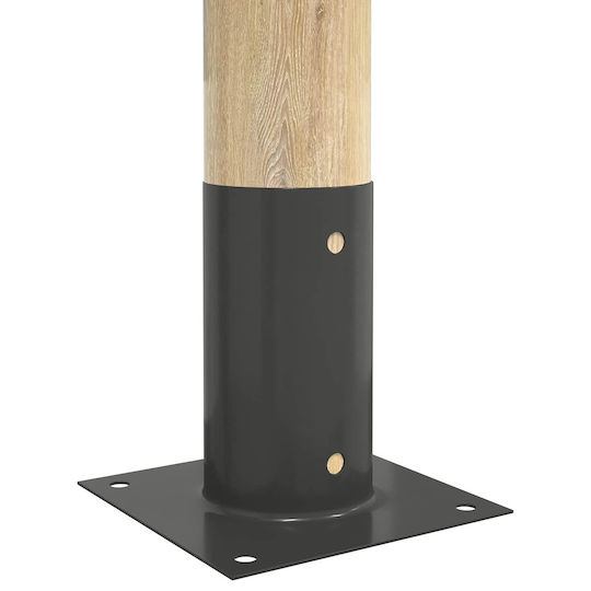 vidaXL Post Support for Garden Fence Made of Metal 15x15x15cm 4 Pieces