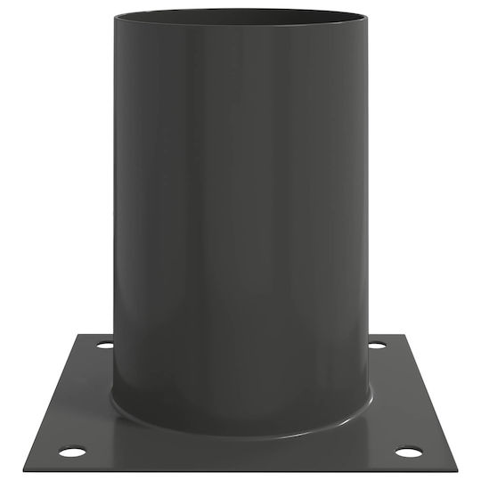 vidaXL Post Support for Garden Fence Made of Metal 15x15x15cm 4 Pieces