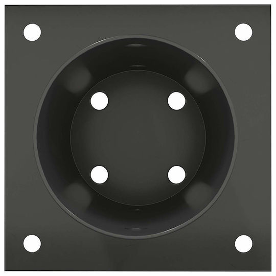vidaXL Post Support for Garden Fence Made of Metal 15x15x15cm 4 Pieces