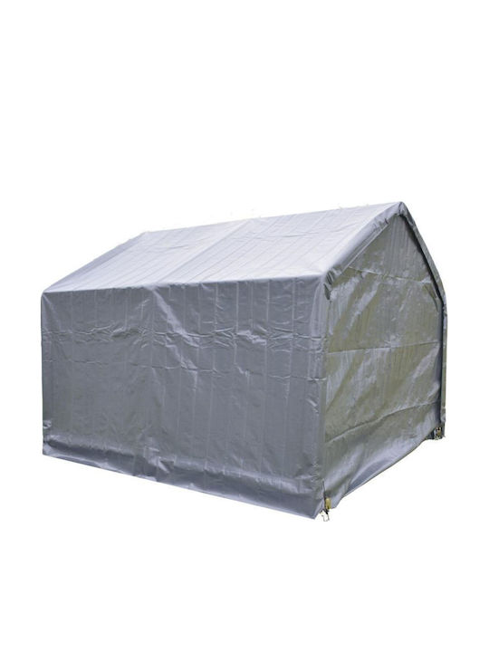 Saska Garden Foldable Garden Gazebo Gray 3.65x3.65m