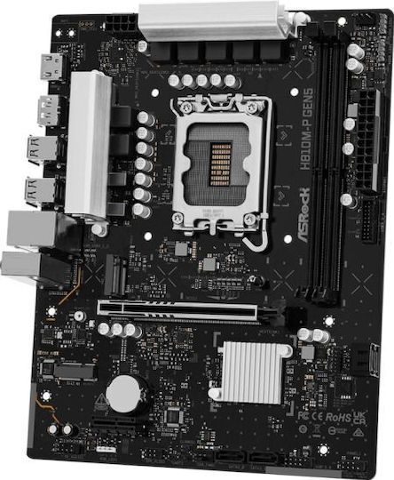 ASRock H810M-P Gen5 Motherboard Micro ATX with Intel 1851 Socket 90-MXBUE0-A0UAYZ