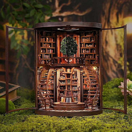 Căsuță Miniaturală Book Nook Cerc Cărți Vechi