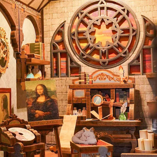 Miniature Book Nook House Leonardo Da Vinci