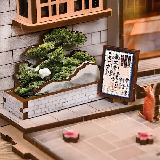 Miniature Book Nook House Maneki Neko Corner