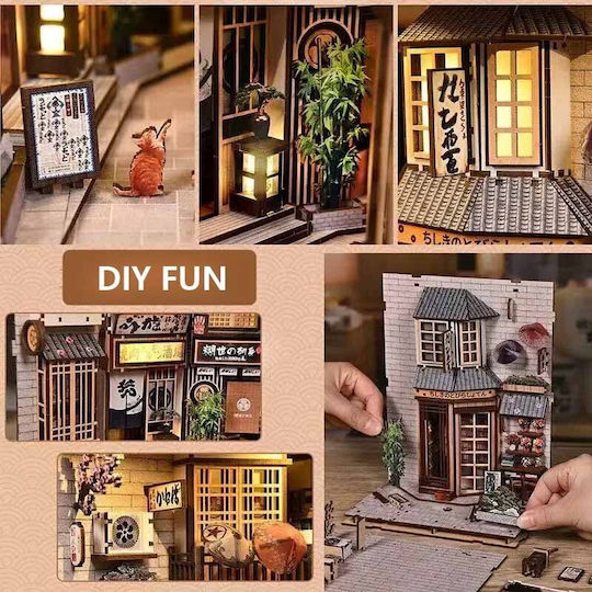 Miniature Book Nook House Maneki Neko Corner