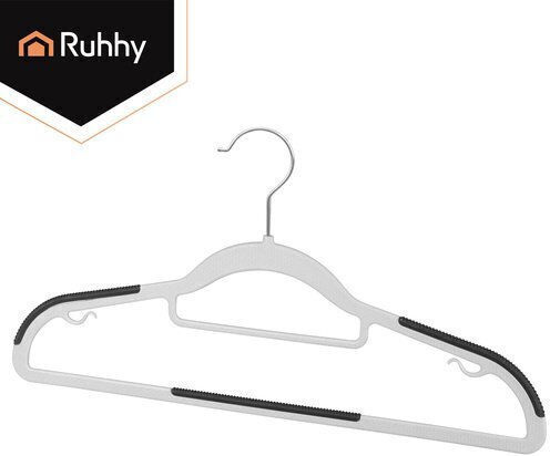 Ruhhy Clothes Hanger Gray 19030 20 Pieces