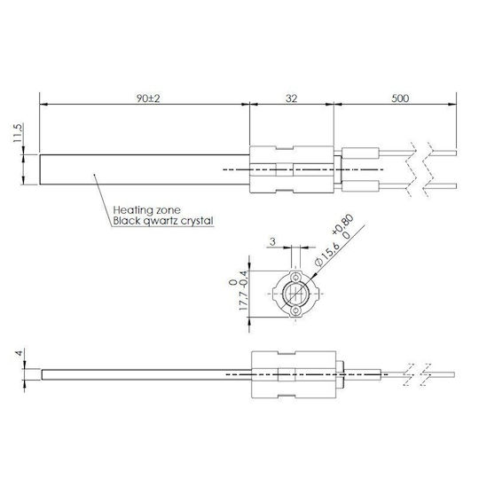 Отоплителна Устойчивост За Пелетна Печка Eco Spar Burnit Palazzetti Vistaflame Whitfield Lennox Дължина 122mm 400w X2