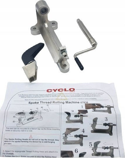 Cyclo Fahrradwerkzeuge und Schmiermittel Spoke Thread Rolling Machine Ακτίνες 12g 13g 14g Neu