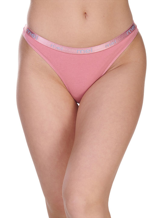 Damen-Slip Brasil Korallenrot