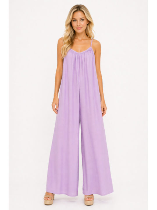 Women’s One-piece Jumpsuit Lilac SL-18538YCB-26TS-Lilac