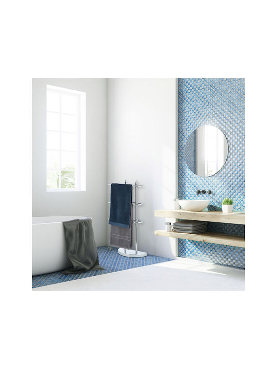 Relaxdays Relaxdays Badezimmerhaken 83x40cm Silber