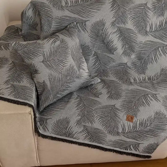 Borea Phoenix Viersitzer-Sofa Überwurf 180x350cm Anthrazit